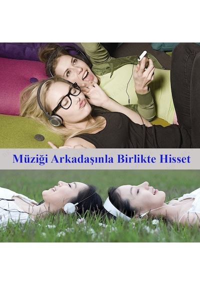 3.5mm Stereo Kulaklık Ses Çoklayıcı Y Kablo