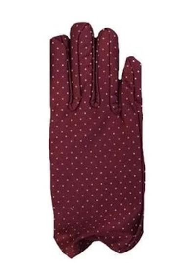Bordo Renk Puanlı Çocuk Eldiveni 2 Yaş Mavi