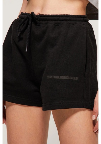 Stba Soon To Be Announced Essentials Women's Short Kadın Pamuk Şort Siyah