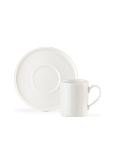 Madame Coco Dory 6 Kişilik 12 Parça Kahve Fincan Takımı - Beyaz - 110 Ml Beyaz