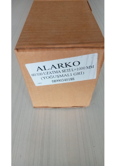 ALARKO SRD 20-27 YOĞUŞMALI KOMBİ BACA UZATMA BORUSU GRİ 1000 MM