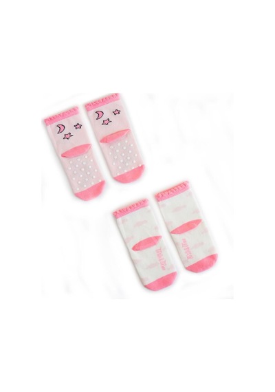 Milk & Moo Bebek Çorabı 4'lü Set Arı Vız Vız ile Çançin 0-12 Yaş