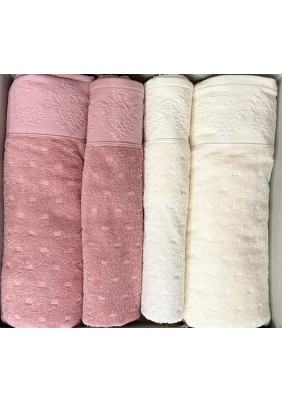 Özdilek Heritage Best Set Hamam Takımı Krem-pembe Çok Renkli