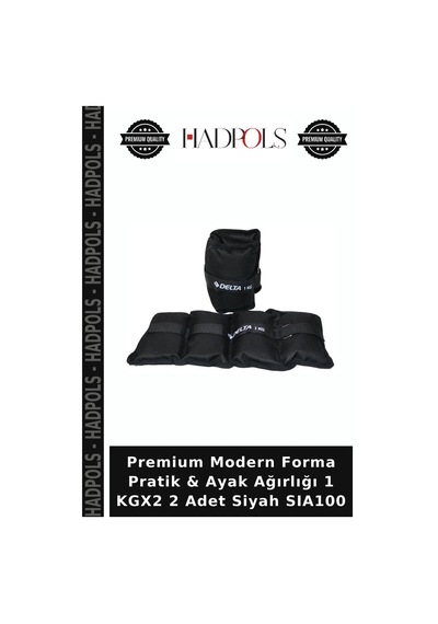 Premium Modern Forma Pratik & Ayak Ağırlığı 1 Kgx2 2 Adet Siyah Sıa100