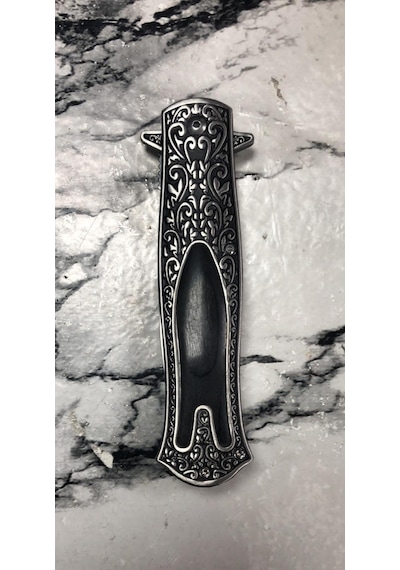 Lebron Aln Master - Gravür İşlemeli Stiletto Tarzı Kamp Çakı 22 Cm Çok Renkli