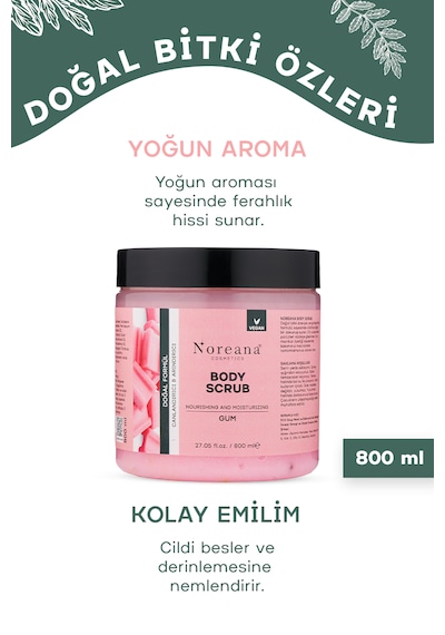 Sakız Aromalı Body Scrub Peeling 800ml