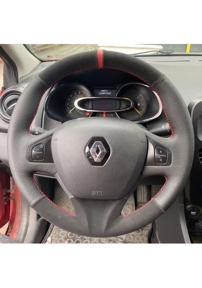 Clio 4 Faz 1 2014-2017 Araca Özel Direksiyon Kılıf Teyit Ediniz D Siyah
