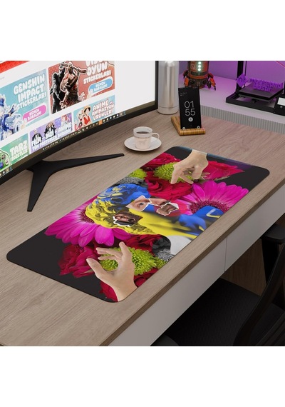 Maksimalizm Oyuncu Gaming Mouse Pad Kauçuk Kaymaz Taban Mousepad V4, 70x30 Xl