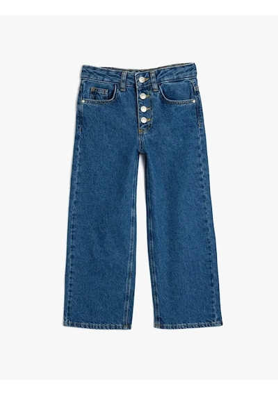 Koton Kız Çocuk Jean Pantolon Koyu İndigo 5wkg40088ad 25ky59003289 Y5907 Koyu İndigo