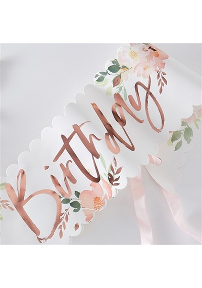 Ginger Ray - It's My Birthday - Çiçekli Kuşak 0 - 99