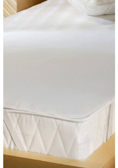 Taşçı Sıvı Geçirmez 160x200 Cm Çift Kişilik Alez Köşe Lastikli Micro Kumaş Beyaz