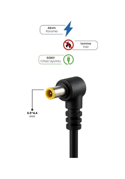 19.5v 4.7a 6.5 4.4mm 90w Sony İçin Laptop Adaptör Renkli