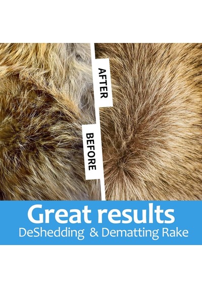 Köpekler İçin Astar Tırmığı, Büyük Köpekler İçin Köpek Deshedding Fırçası, Uzun Saçlı Kediler İçin 2'si 1 Arada Yıkıcı Tarak Ve Dökülme Aleti, Evcil Hayvan Tüyleri Bakım Fırçası, Şeffaf Paspaslar Ve Dolaşmalar, Dökülmeyi% 95 Azaltır
