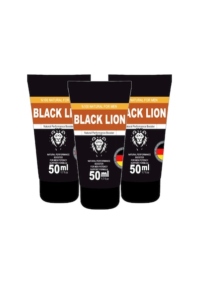 Black Lion 50 Ml 3 Adet Men Booster Krem Erkeklere Özel Anlar İçin Hareketlendirici Krem