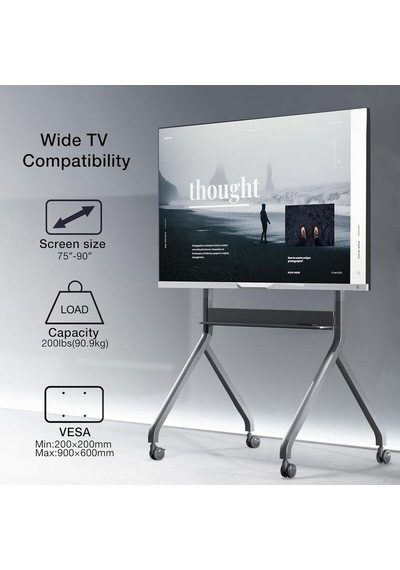 Nb North Bayou P220 Motorlu & Kumandalı 75-90inch Ayarlanabilir Profosyonel Tekerlikli Tv Standı Nb P220