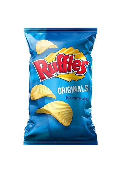 Ruffles Süper Boy 125g Original Cips - Tırtıklı Patates Cipsi 3'li Ekonomik Paket - 3 Adet Tarı
