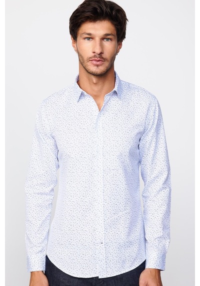 Tudors Slim Fit Dar Kesim Desenli Pamuklu Kolay Ütülenebilir Beyaz Erkek Gömlek-29561-beyaz Beyaz Tudors Slim Fit Dar Kesim Desenli Pamuklu Kolay Ütülenebilir Beyaz Erkek Gömlek-29561-beyaz Beyaz