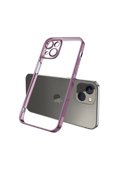 Ally Apple Uyumlu iPhone 13 6.1Inç Renkli Kenar Lazer Çerçeveli Silikon Kilif 555331643