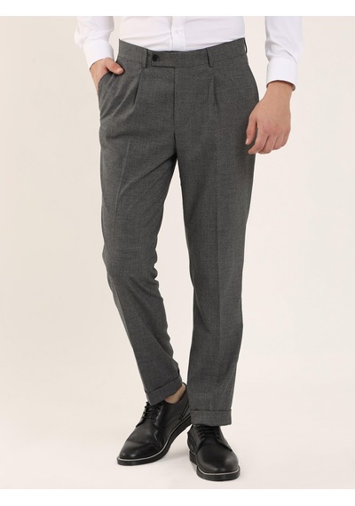 Dufy Gri Erkek Slim Fit Pantolon - 97669 Gri