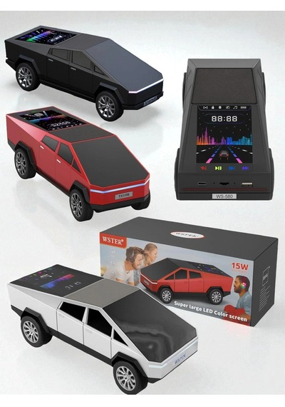 Led Ekranlı Futuristik Suv Tasarımlı Bluetooth Hoparlör Ws-580