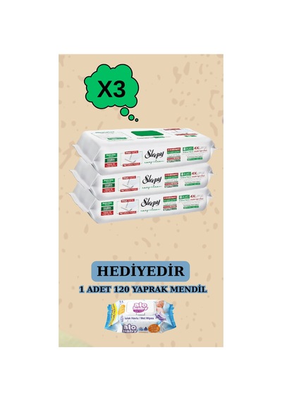 Mop Uyumlu Yer Temizlik Havlusu 3 Paket 150 Yaprak Diğer