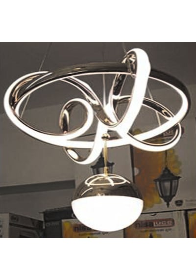 Has Light Küçük Sarmaşık Model Led Avize 3 Renkli Krom Gövde