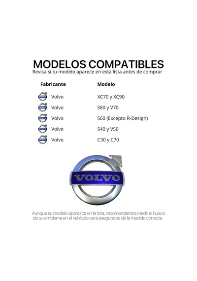 Volvo Emblem Logo Radyatör Izgarası V40 V50 V60 V70 Xc40 Xc60 Xc70 Xc90 S40 S60 S80 C30 C70 28x115mm