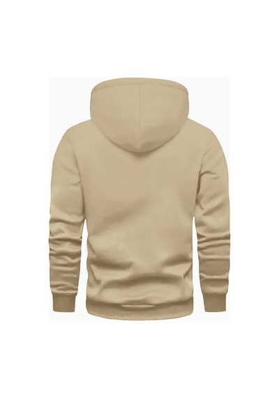 Uyguntarz Unisex Boston Baskılı Oversize Sweatshirt Bej