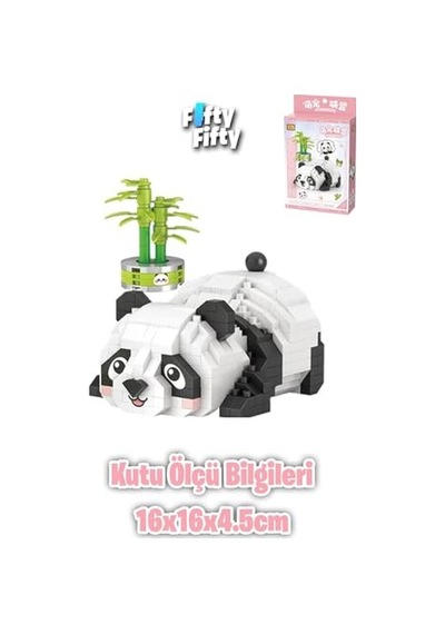 Loz Micro Block Serisi Panda 340 Parça Oyuncak Yapım Seti Fflz-8804