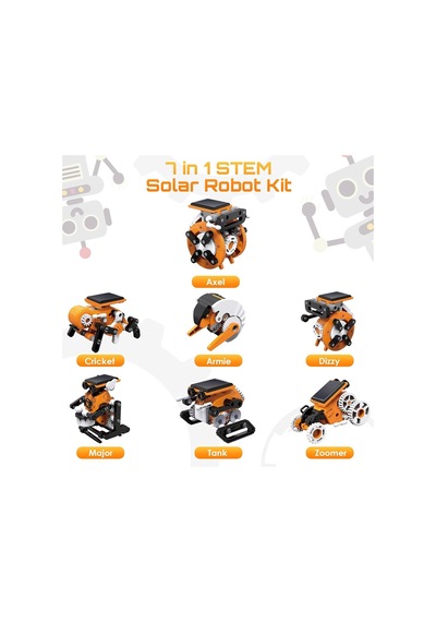 Acelife 7'si 1 Arada Güneş Enerjili Robot Kiti, 8-12 Yaş Çocuklar Için Stem Eğitim Oyuncağı, Yapı Kiti Eğitici Oyuncaklar