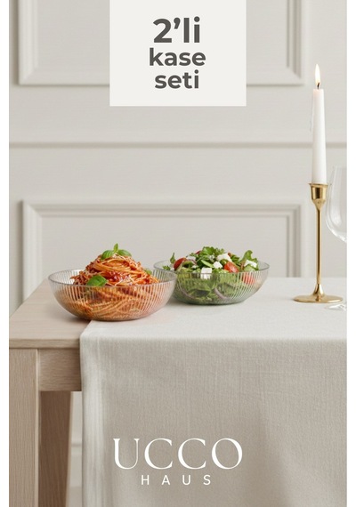 2 Adet 20cm Paris Yuvarlak Kase Seti - Salata Meyve Kasesi - Sunumluk Şık Pinterest Tabak Şeffaf