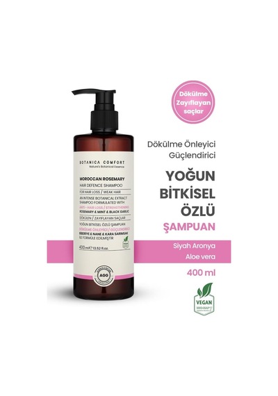 Botanica Comfort Dökülme  Güçlendirici Saç Oluşumu Kara Sarımsak Özlü Şampuan 400 ML