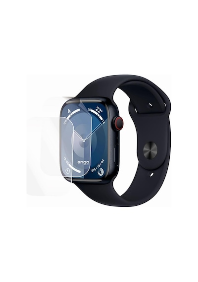 Apple Watch 9 45mm İle Uyumlu Ekran Koruyucu, Tam Kaplayan Akıllı Saat Koruması, Çizilmeye Dayanıklı Tpu Koruma 2 Adet, Hd Şeffaf Çok Renkli