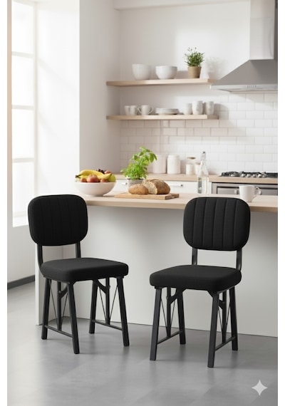 Elfin 70x110 Efes Sabit, 2 Sandalye 1 Bench, Masa Sandalye Takımı, Mutfak Masası Takımı - Siyah Elfin 70x110 Efes Sabit, 2 Sandalye 1 Bench, Masa Sandalye Takımı, Mutfak Masası Takımı - Siyah
