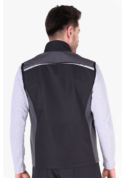 İş Yeleği Softshell Reflektörlü Siyah - Gri