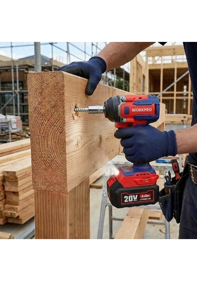 Workpro Wp390207 20volt 1/2 550nm Kömürsüz Profesyonel Şarjlı Somun Sıkma Akü Dahil Değildir