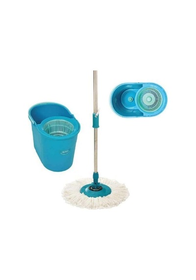 Fix Mop Set Döner Başlıklı Sıkma Sistemli Pratik Temizlik Seti Mt-17