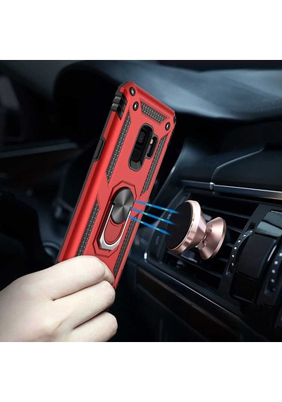 Galaxy S9 Kilif Zore Vega Yüzüklü Standli Zirh Kilif 556702054