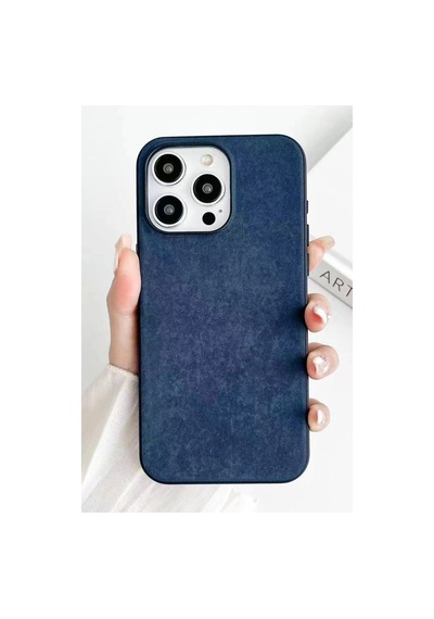 Apple iPhoneUyumlu 15 Pro Max Kılıf Karen Magsafe Kapak - Lacivert Çok Renkli