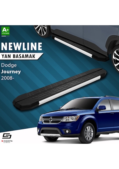 S-dizayn Dodge Journey Newline Aluminyum Yan Basamak 183 Cm 2008-2020 A+ Kalite