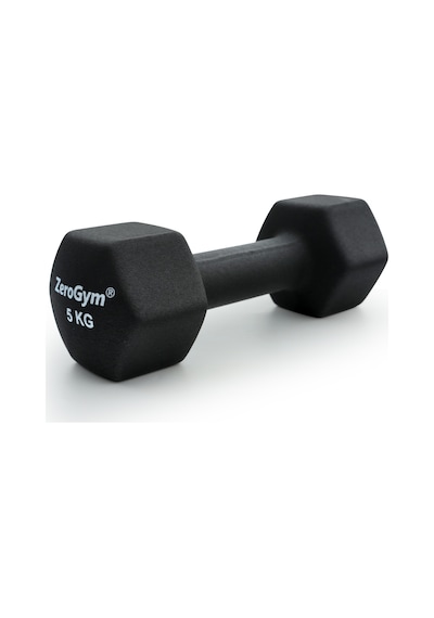 Zerogym Neopren Kaplı İçi Demir Dambıl 5 Kg Siyah 1 Adet
