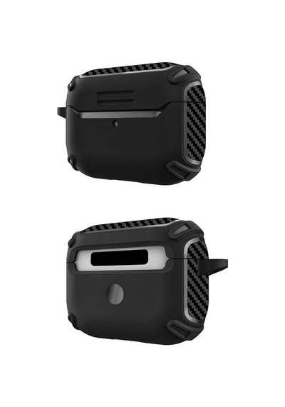 Apple Uyumlu AirPods 1. / 2. Nesil Kılıf Karbonfiber Tpu Silikon Kılıf 26 001