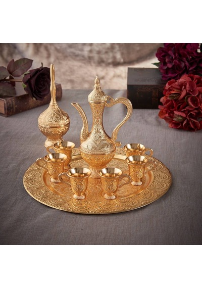 Su Takımı Tepsili Metal Gold Payitaht Model
