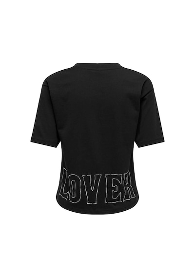 Only Onlrhıne Siyah Kadın T-shirt 15368901 Siyah