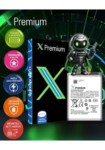 Xpremium Samsung Uyumlu A53 A536 Batarya Pil Süper Yüksek Kalite 5000 Mah