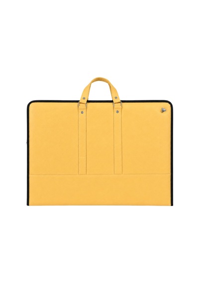 Lexroo 40x55 Cm Suni Deri Profesyonel Resim Proje Çantası Sarı