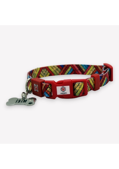 Caramelos İsimli, Yavru Ve Küçük Irk Köpek Tasması, 1,5 Cm Klm-md