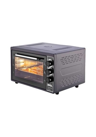 Midi Fırın Kare 38lt Ayarlanabilir Termostat 50 320 C - Saatli 0 - 90 Dk Zil 3 Kademe Hız Ayar E