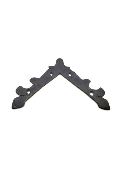 Antika Tarz Dekoratif Pirinç Köşe Gönye - Üst, 133x133 Mm, Oksit Çok Renkli