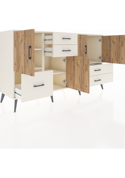 Kronos Konsol 4 Raflı 5 Çekmeceli 4 Kapaklı 176x59x99 Aytaşı-çam/ Aytaşı-çam/aytaşı Kronos Konsol 4 Raflı 5 Çekmeceli 4 Kapaklı 176x59x99 Aytaşı-çam/ Aytaşı-çam/aytaşı